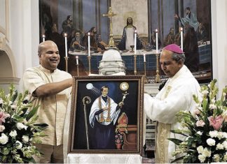Portrait of St. Joseph Vaz unveiled